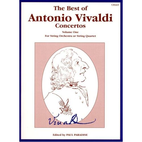 Best Of Antonio Vivaldi Concertos Book 1 Cello Book