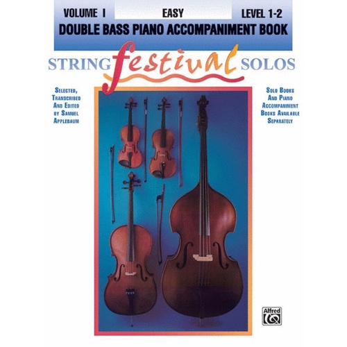 String Festival Solos Double Bass Piano Acc Book 1 Book