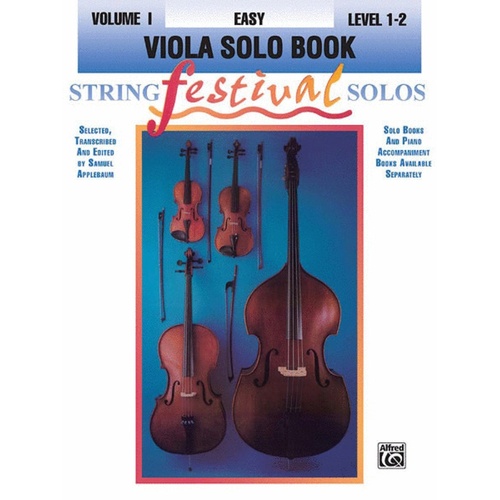 String Festival Solos Viola Solo Book 1 Ed Applebaum Book