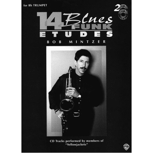 Mintzer 14 Blues & Funk Etudes Trumpet Book with 2 CDs