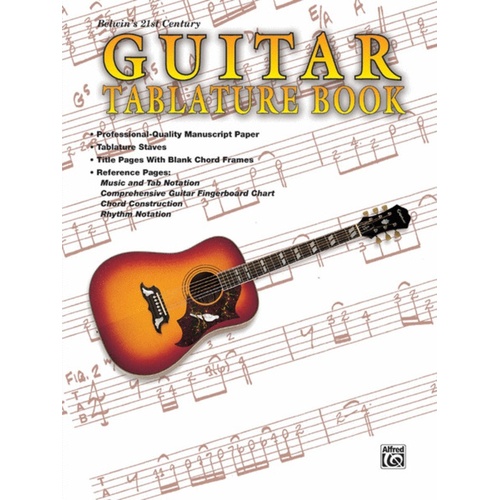 Guitar TAB Manuscript Book 21st Century Book