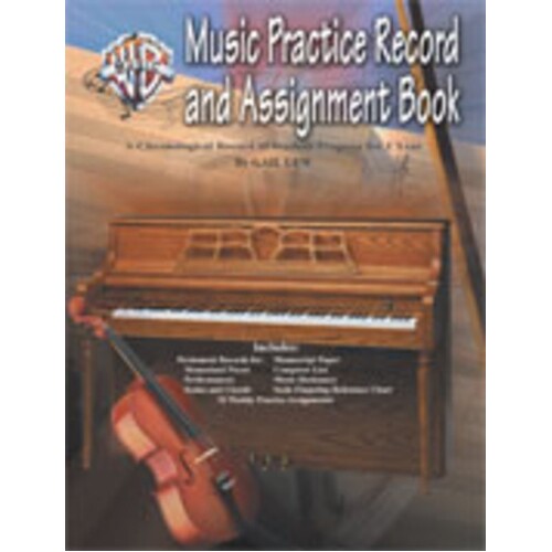 Music Practice Record And Assignment Book