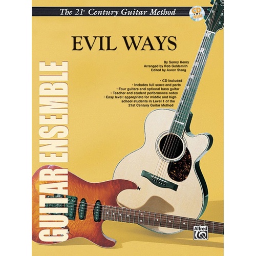 Evil Ways Guitar Ensemble Score/Parts/CD Book
