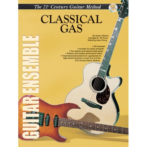 Classical Gas Guitar Ensemble Score/Parts/CD Book