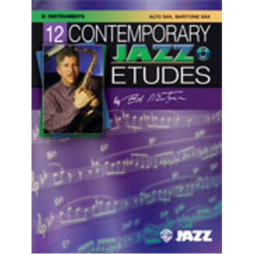 Contemporary Jazz Etudes 12 Alto Baritone Sax Book