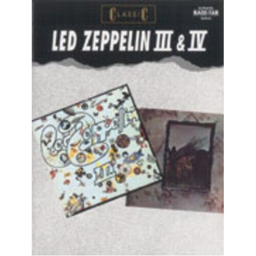 Led Zeppelin 3 And 4 Bass Guitar/Tab/Vocal