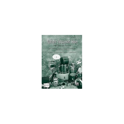 Multiple Percussion Solos at the Advanced Level by Roy Burns & Sandy Feldstein - Alfred Music, 16 Pages, Adler's Percussion Solo Series