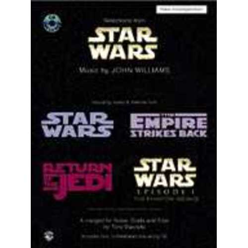 Star Wars The Saga Continues Book/CD Piano Acc Book