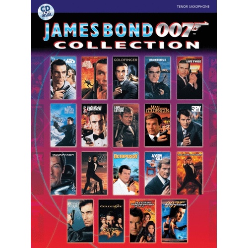 James Bond 007 Collection Book/CD Tenor Saxophone Book
