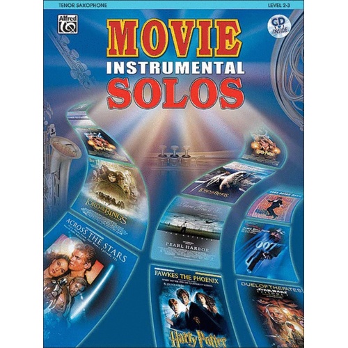 Movie Instrumental Solos Tenor Saxophone Book/CD Book