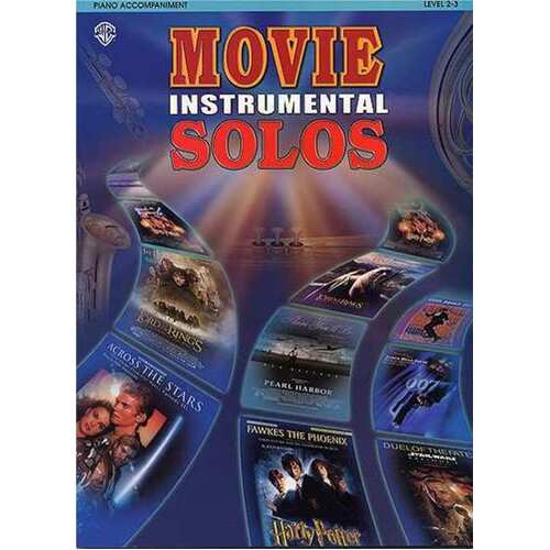 Movie Instrumental Solos Piano Accompaniment Book