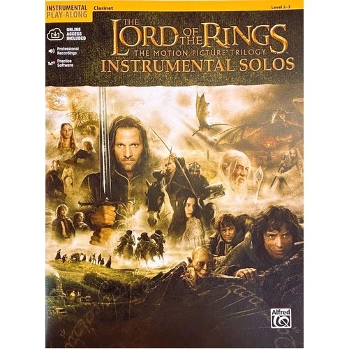Lord of the Rings Instrumental Solos for Clarinet - 28 Pages, Howard Shore, Alfred Music