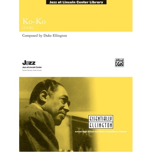 Ko-Ko Jazz Ensemble Arrangement by Duke Ellington, Alfred Music, 44 Pages, Essentially Ellington Series