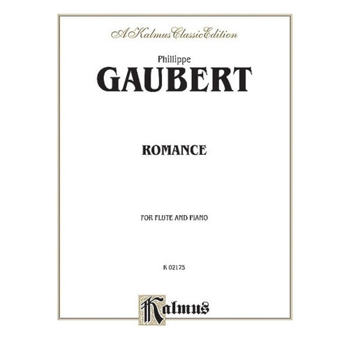 Gaubert Romance for Flute and Piano, Grade 7, Kalmus Edition, 16 Pages