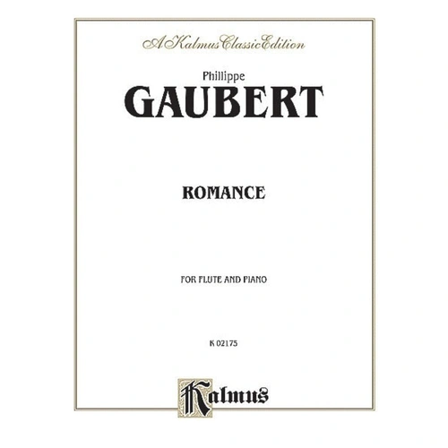 Gaubert Romance for Flute and Piano, Grade 7, Kalmus Edition, 16 Pages