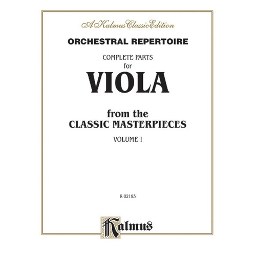 Orchestral Repertoire For Viola Book 1 Book