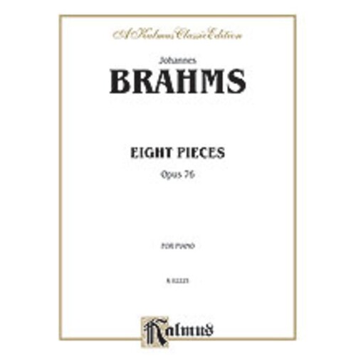 Piano Pieces 8 Op 76 Book