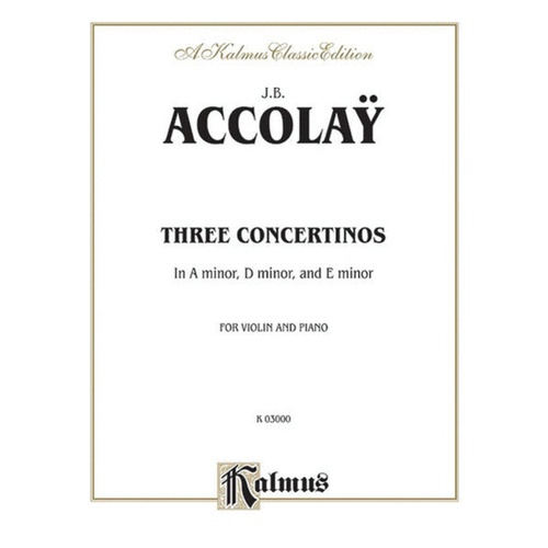 Concertinos 3 A Min D Min E Min Violin Piano Book