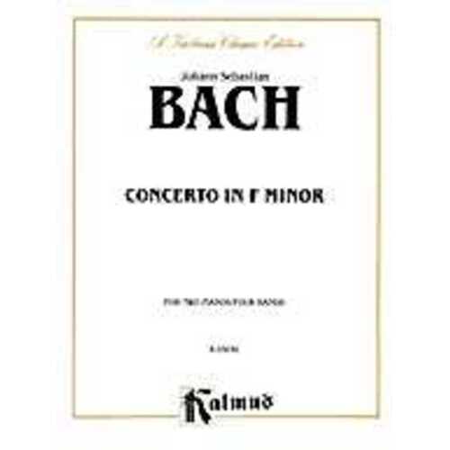 Concerto Bwv 1056 F Min 2 Piano 4 Hand Book