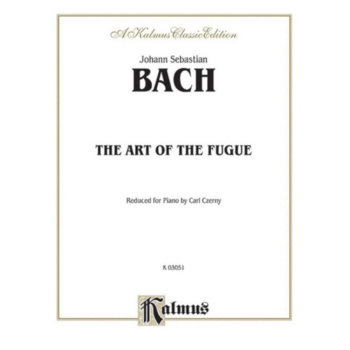 Art Of The Fugue Bwv 1080 Ed Czerny