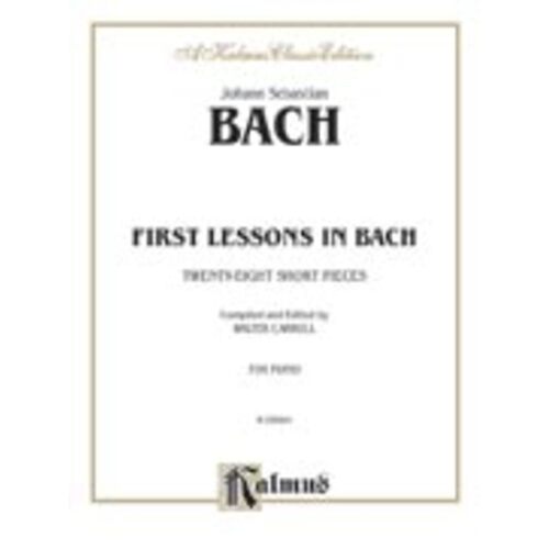 First Lessons In Bach Ed Carroll