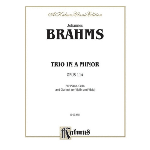 Trio A Min Op 114 clarinet Vc Piano Book