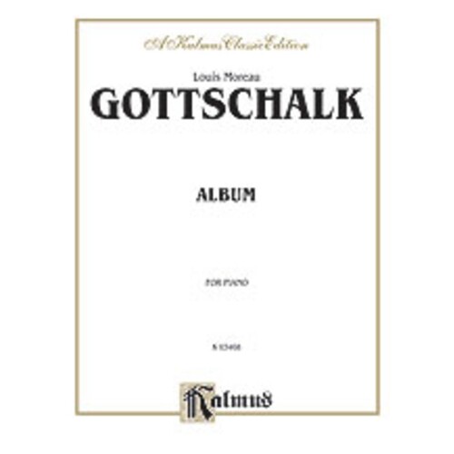 Gottschalk Album Piano Solos Book