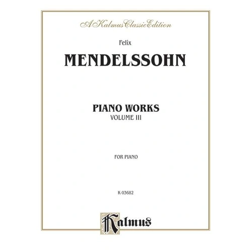 Complete Works Bk 3 - Kalmus Edition for Piano, 104 Pages