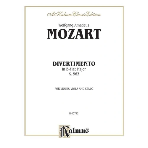 Mozart - Divertimento in E-flat Major K. 563 for String Trio (Violin, Viola, Cello)