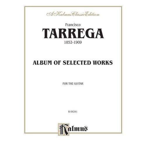 Album of Selected Short Works for Piano by Francisco Tarrega - Kalmus Edition, 16 Pages