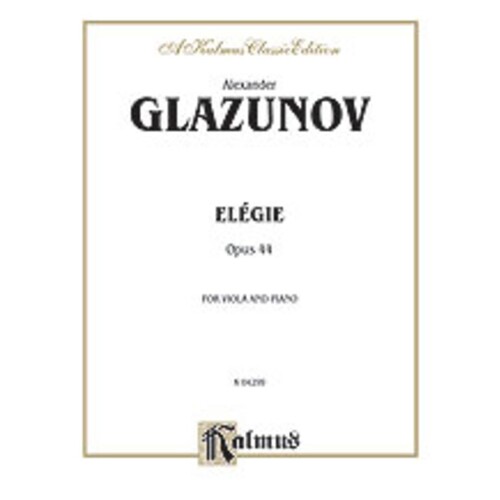 Elegy Op 44 Viola/Piano (Softcover Book)