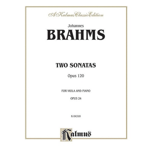 Sonatas 2 Op 120 Vla/Piano Orig For Clarinet Book