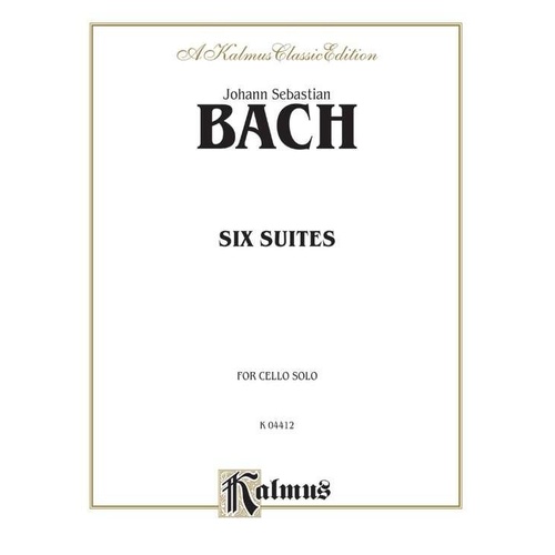 Bach Six Suites BWV 1007-1012 for Piano, Kalmus Edition, 48 Pages