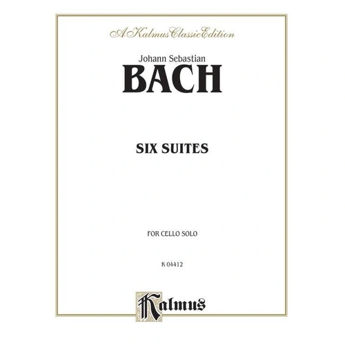 Bach Suites 6 BWV 1007-1012 for Piano - Kalmus Edition