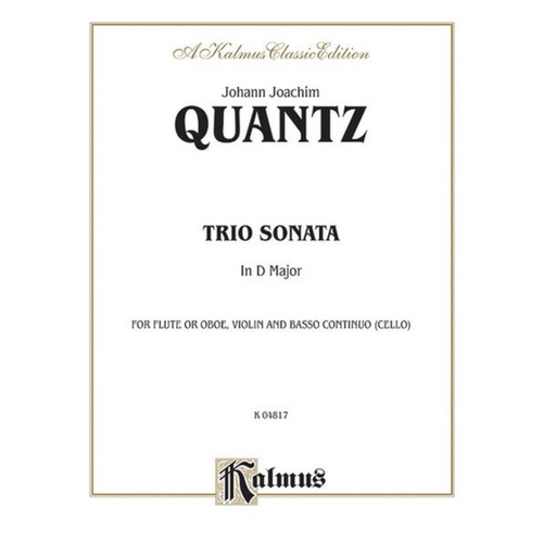 Trio Sonata D Flute (Ob) Violin Bc Book
