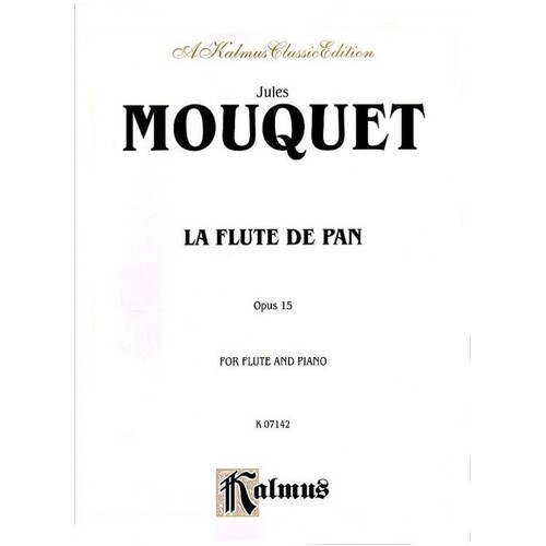 Mouquet - Sonata Op 15 La Flute De Pan Flute/Piano (Softcover Book)