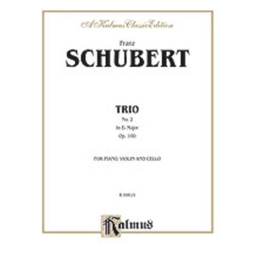 Trio No 2 E Flat Op 100 Violin Vc Piano Book