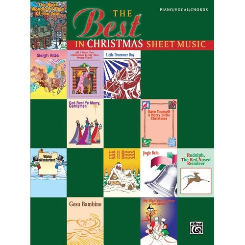 Best in Christmas Sheet Music PVG by Alfred Music - 26 Seasonal Favorites for Piano, Vocal & Guitar, 68 Pages