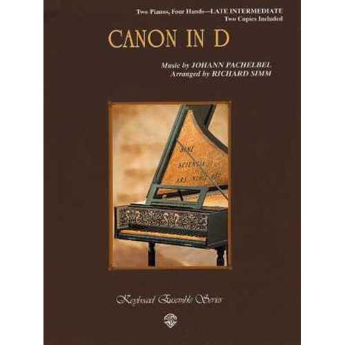 Canon In D Late Intermediate 2 Piano 4 Hand Book