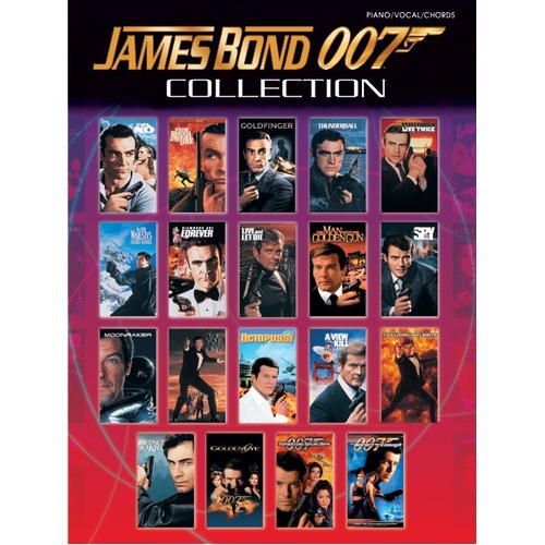 James Bond 007 Themes Songbook with Photos and Facts