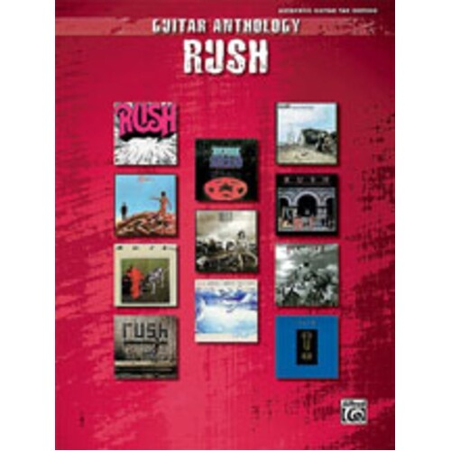 Guitar Anthology Series Rush Guitar TAB Book