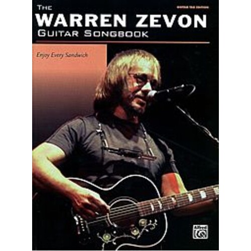 Warren Zevon Guitar Songbook Guitar TAB Book