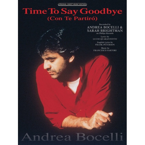 Time To Say Goodbye (Con Te Partiro) Single Sheet
