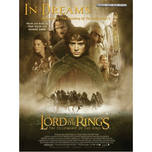 In Dreams from Lord of the Rings Songbook S/S PVG by Howard Shore