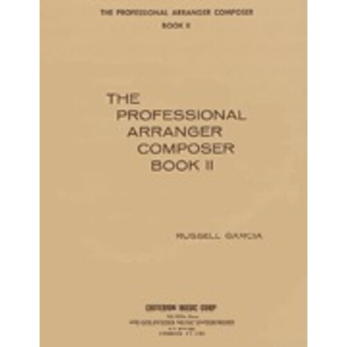 Professional Arranger Composer Book 2/CD Book