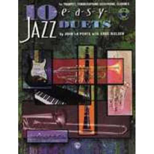 Easy Jazz Duets 10 B Flat Instr Book/CD