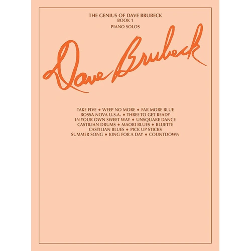 The Genius of Dave Brubeck Book 1 Piano Solos