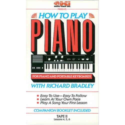 How To Play Piano Vol 2 Vhs Book