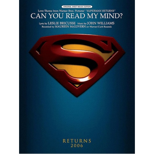 Can You Read My Mind Love Theme Superman Returns