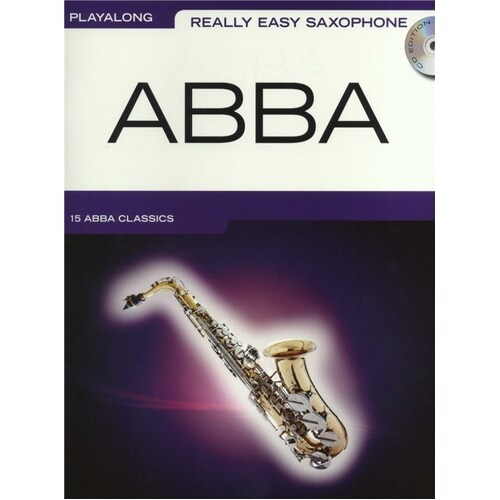 ABBA Really Easy Alto Sax Softcover Book/CD
